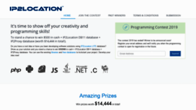 What Contest.ip2location.com website looked like in 2019 (4 years ago)