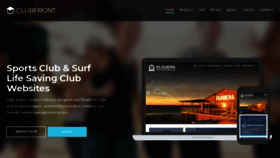 What Clubfront.com.au website looked like in 2019 (4 years ago)