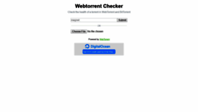 What Checker.openwebtorrent.com website looked like in 2019 (4 years ago)