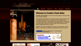 What Creativetouchsalon.net website looked like in 2019 (4 years ago)