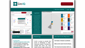 What Crit-iq.com website looked like in 2019 (4 years ago)