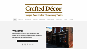 What Crafteddecor.ca website looked like in 2019 (4 years ago)