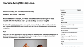 What Confirmedweightlosstips.com website looked like in 2019 (4 years ago)