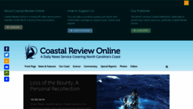 What Coastalreview.org website looked like in 2019 (4 years ago)