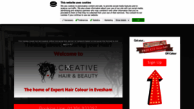 What Creativehairblackminster.co.uk website looked like in 2019 (4 years ago)