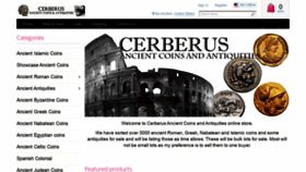 What Cerberuscoins.com website looked like in 2019 (4 years ago)