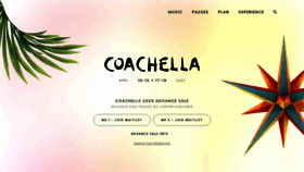 What Coachella-lineup.com website looked like in 2019 (4 years ago)