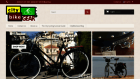 What Citybikegear.com website looked like in 2019 (4 years ago)