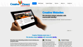 What Creativedesert.com website looked like in 2019 (4 years ago)