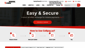 What Cellpay.us website looked like in 2019 (4 years ago)