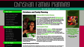 What Christiancontraception.com website looked like in 2019 (4 years ago)
