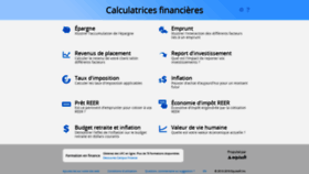 What Calculatrices-financieres.ca website looked like in 2019 (4 years ago)