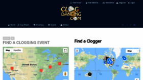 What Clogdancing.com website looked like in 2019 (4 years ago)