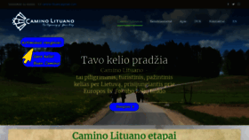 What Caminolituano.com website looked like in 2019 (4 years ago)