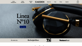 What Caeden.com website looked like in 2019 (4 years ago)
