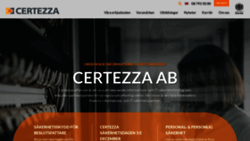 What Certezza.net website looked like in 2019 (4 years ago)