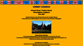 What Christchurch-yardleywood.org.uk website looked like in 2019 (4 years ago)