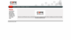 What Cspe-laseroptic.com website looked like in 2019 (4 years ago)