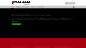 What Caljan.fr website looked like in 2019 (4 years ago)