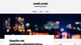 What Camiloprado.com website looked like in 2019 (4 years ago)
