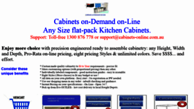 What Cabinets-online.com.au website looked like in 2019 (4 years ago)