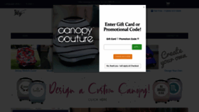 What Canopycouture.com website looked like in 2019 (4 years ago)