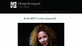 What Christyevenepoel.com website looked like in 2019 (4 years ago)