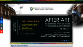 What Culturasalta.gov.ar website looked like in 2019 (4 years ago)