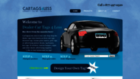 What Cartags4less.com website looked like in 2019 (4 years ago)