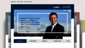 What Cortibau.ch website looked like in 2019 (4 years ago)