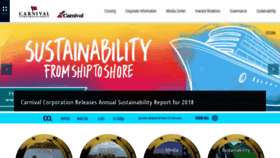 What Carnivalcorp.com website looked like in 2019 (4 years ago)