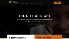 What Cureblindness.org website looked like in 2019 (4 years ago)