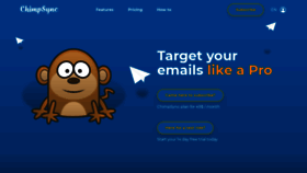 What Chimpsync.com website looked like in 2019 (4 years ago)