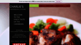 What Charliescaribbeancuisine.com website looked like in 2019 (4 years ago)
