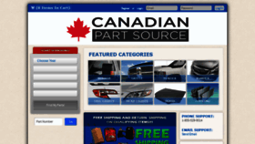 What Canadianpartsource.com website looked like in 2019 (4 years ago)