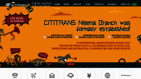 What Cititrans.cn website looked like in 2019 (4 years ago)