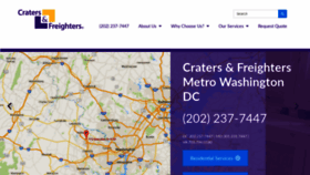 What Cratersandfreightersdc.com website looked like in 2019 (4 years ago)
