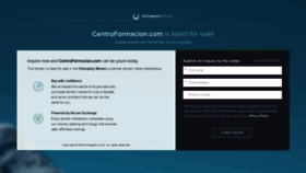 What Centroformacion.com website looked like in 2019 (4 years ago)