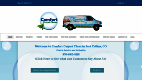 What Comfortcarpetclean.com website looked like in 2019 (4 years ago)