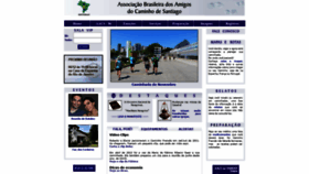 What Caminhodesantiago.org.br website looked like in 2019 (4 years ago)