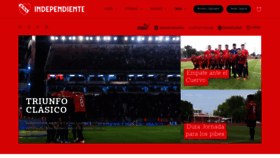 What Clubaindependiente.com.ar website looked like in 2019 (6 years ago)
