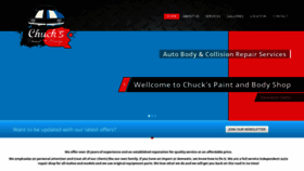 What Chuckspaintandbodyshop.com website looked like in 2019 (4 years ago)