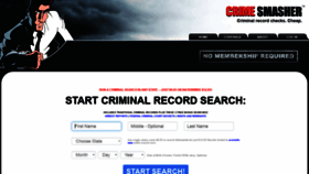 What Crimesmasher.com website looked like in 2019 (4 years ago)