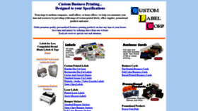 What Customlabelcorp.com website looked like in 2019 (4 years ago)