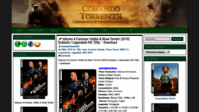 What Comandotorrentshd.net website looked like in 2019 (4 years ago)