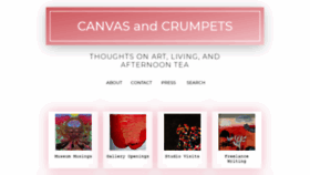 What Canvasandcrumpets.com website looked like in 2019 (4 years ago)