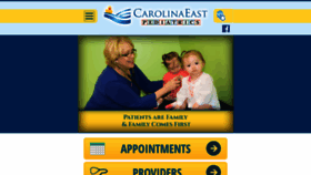 What Carolinaeastpediatrics.com website looked like in 2019 (4 years ago)