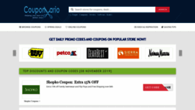 What Couponvario.com website looked like in 2019 (4 years ago)