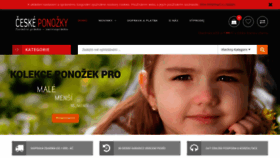 What Ceske-ponozky.eu website looked like in 2019 (4 years ago)