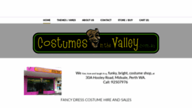 What Costumesinthevalley.com.au website looked like in 2019 (4 years ago)